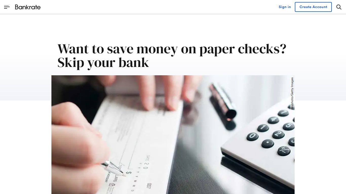Where To Buy Checks: Avoid Your Bank To Save Money | Bankrate